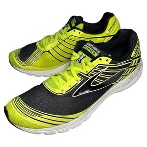 Brooks Men’s Size 10 Neon Green Black Asteria 3D Fit Print Sneakers 1102291D039